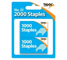 Tiger No.10 2000 Staples ( 2 X 1000 )