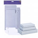 Silver 3 Pack Flat Pack Box
