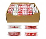 Christmas Ribbon 16mm x 2.7m Printed ( Assorted Designs )