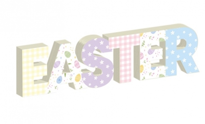 Easter Wooden Plaque 27cm