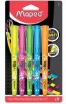 MAPED HELIX HIGHLIGHTERS X5 ASSORTED COLOR BLISTER