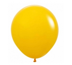 Sempertex Solid Honey Yellow 18" Latex Balloons 25 Pack