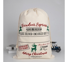 Rudolph Express Santa Sack 70cm X 50cm