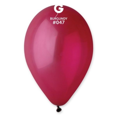 Gemar 13" Pack 50 Latex Balloons Burgundy #047