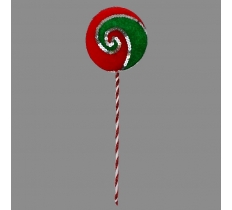 45CM LOLLY PICK RED & GREEN