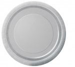 Silver Plates 7" 8pack