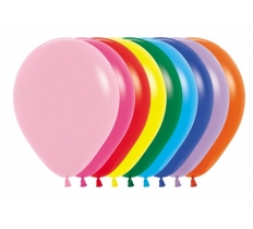 Sempertex 12" Fashion Solid Assorted Latex Balloons 12 Pack