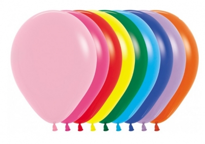 Sempertex 12" Fashion Solid Assorted Latex Balloons 12 Pack