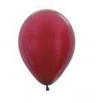 Metallic Solid Burgundy 5" Latex Balloons 13cm - 100 Pack 0Pc