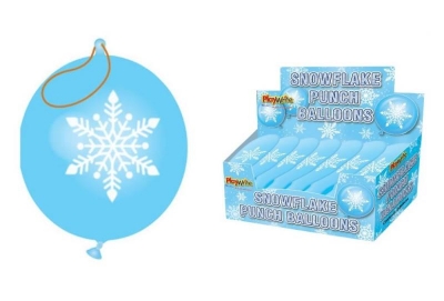 SNOWFLAKE PUNCH BALLOONS x 60 (20p EACH)