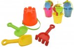 Small Round Castle Bucket Set 4 Piece In Net