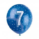 12" NUMBER 7 BALLOON