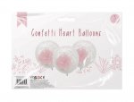 Mothers Day Confetti Heart Balloons 3 Pack