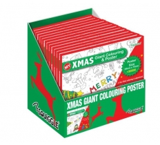 CHRISTMAS GIANT COLOURING POSTER 99X70CM