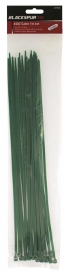 Blackspur 30Pc Cable Tie Set - 15" X 4.8mm - Green