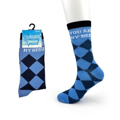 You Are My Hero Mens Socks