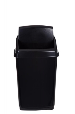 WHITEFURZE 50L SW LID BIN AND BASE BLACK 2 CASES