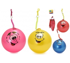 Smiley Face 10" ( 25cm ) Fruit Scented Ball With Keychain