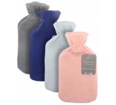 Plain Fleece Hot Water Bottle 2 Litre