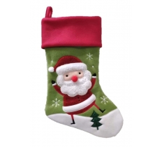 Deluxe Plush Santa Stocking 40cm X 25cm