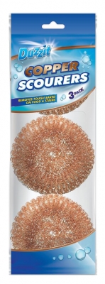 Copper Scourers 3 Pack 20Gm