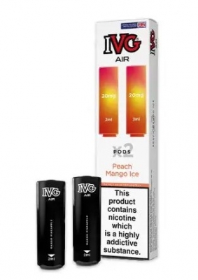 IVG Air Prefilled Vape Pod Peach Mango Ice x 10