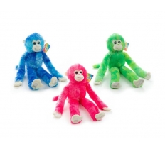 51cm Hanging Monkey Plush ( Assorted Colours )