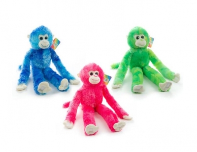 51cm Hanging Monkey Plush ( Assorted Colours )