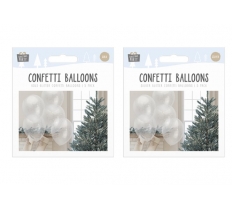 Christmas Glitter Confetti Balloons ( 5 Pack )