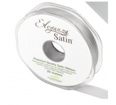 Eleganza Double Faced Satin 15mm X 20M Silver No.24