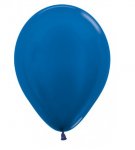 Sempertex 12" Metallic Blue Latex Balloons 50 Pack