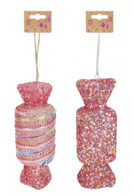 Hanging Sweets Pink 16Cm