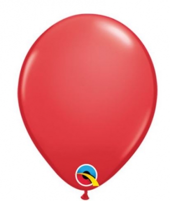 Qualatex 9" Round Red Latex Balloons 100 Pack