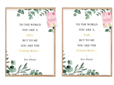 Mother's Day Hanging Plaque with Quote