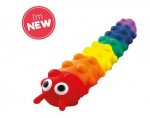 Light Up Suction Push Popper Rainbow Caterpillar