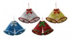 Tinsel Twin Bell 36 x 23cm ( Assorted )