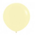 Sempertex 24" Pastel Matte Yellow Latex Balloons 3 Pack