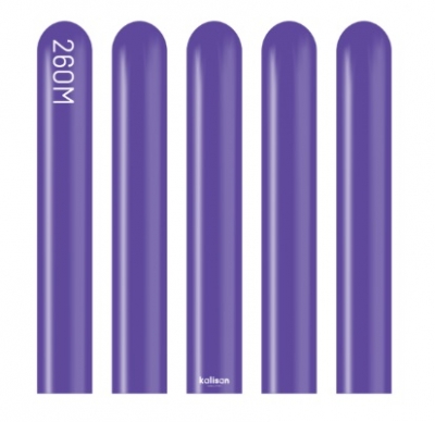 Kalisan 260 Modelling Standard Violet Balloon 100pc