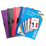 Tiger A4 Clippy File ( Assorted Colours )