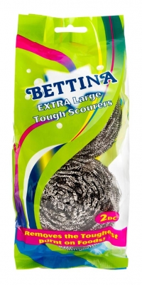 Bettina 2 Pc Extra Tough Stainless Steel Spiral Scouer