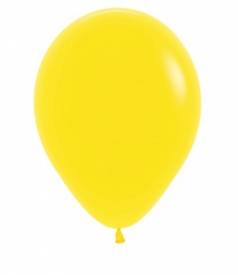 Sempertex 12" Fashion Yellow Latex Balloons 50 Pack