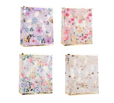 Womens Foiled Floral Large Gift Bag 30x42x12cm