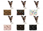 Pu Cardholder Purse Keychain 6 Assorted