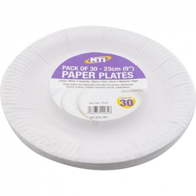 9" (23cm) Dinner Paper Plate 25pk