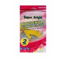 Superbright Rubber Gloves Large 2 Pack