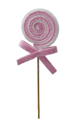 Christmas Lolly Pick Pk/wh 16cm