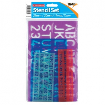 Tiger Stencil Set 4 Pack