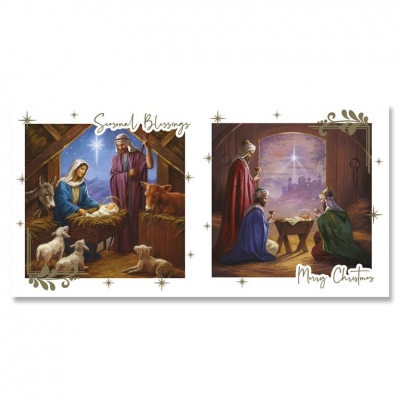 RELIGIOUS ACETATE CARD 12 PACK