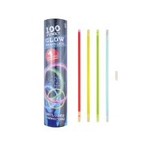 Tube of Glow Bracelets 100Pack 21cm