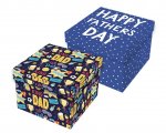 Fathers Day Square Gift Box 16 X 16cm